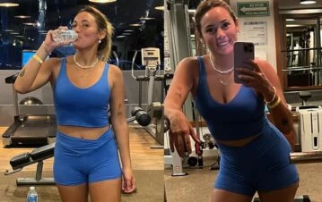 ¡En acción! Rocío Oliva mostró detalles de su exigente rutina fit para mantenerse fuerte