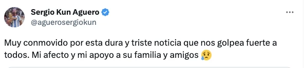 El Kun Agüero despidió a su empleado fallecido