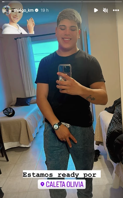 Thiago Medina se fue a Santa Cruz