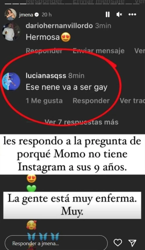 La bronca de Jimena Barón