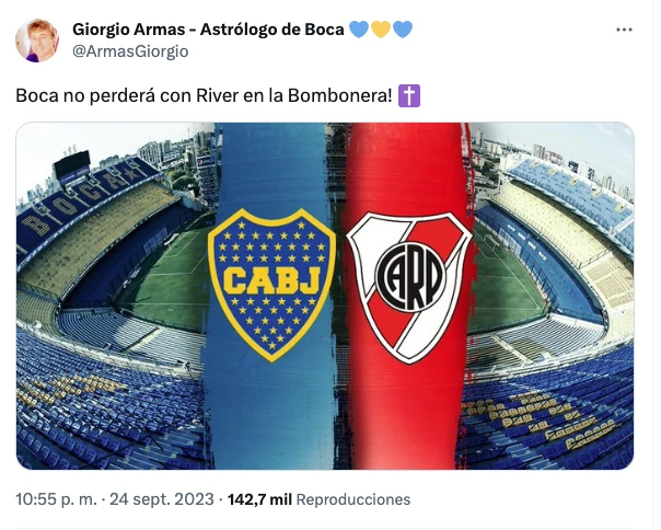 El astrólogo de Boca que adivinó lo que pasará en el clásico