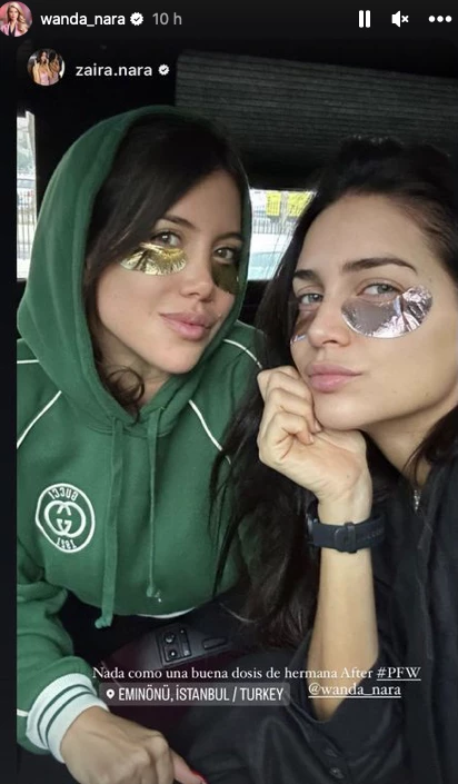 Wanda Nara y Zaira juntas en Turquía