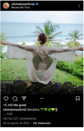 El posteo de Silvina Lun místico