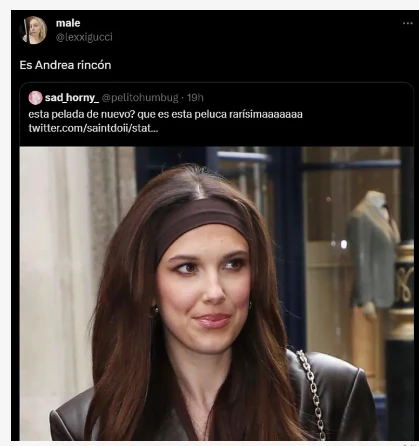 El tuit viral de Andrea Rincón y la actriz de Stranger Things