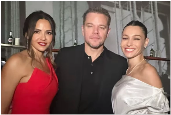 Pampita con Matt Damon