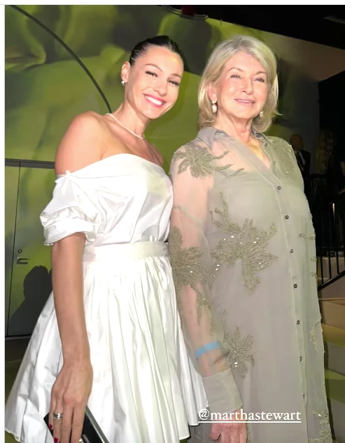 Pampita posó con Martha Stewart