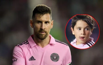 El video de Mateo, el hijo de Lionel Messi, pegando patadas en el Inter Miami: "Es peor que..."