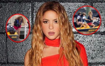 Video: Shakira provocó incidente con su auto y la tuvieron que asistir con sus hijos