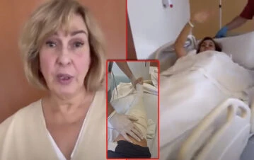 Georgina Barbarossa mostró cómo le quedó la rodilla después de la larga operación