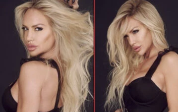 Luciana Salazar publicó una foto sin ropa con un hombre y le mandó un sugerente mensaje: "Necesitaba tus manos"