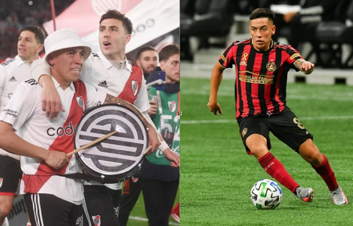 BARCO VINO A RIVER Y SALIO CAMPEON, LOGRO QUE CELEBRO TOCANDO EL BOMBO. EN ESTADOS UNIDOS JUGO EN EL ATLANTA UNITED.