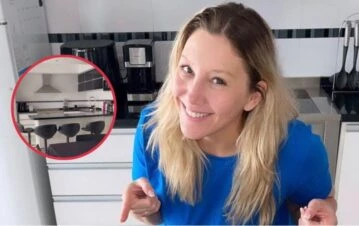 La hermana de Luisana Lopilato mostró la remodelación de su cocina tras un grave incendio