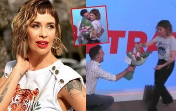 ¡Hay amor! El nuevo novio de Josefina Pouso le propuso casamiento en vivo en su programa
