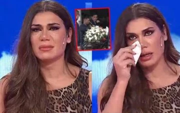 El llanto desconsolado de Flor de la V durante el entierro de Silvina Luna