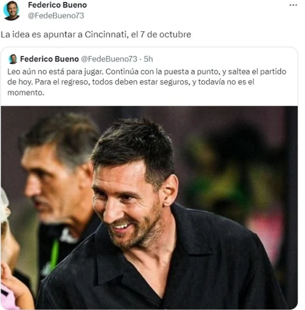 Cuándo volverá Lionel Messi a las canchas