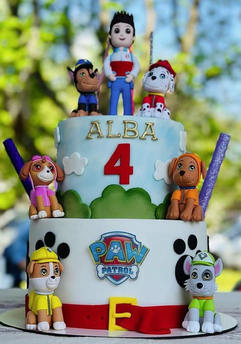 O bolo de aniversário de Alba, filha de Agustina Cherri