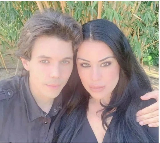 Axel Caniggia con su pareja Nieves