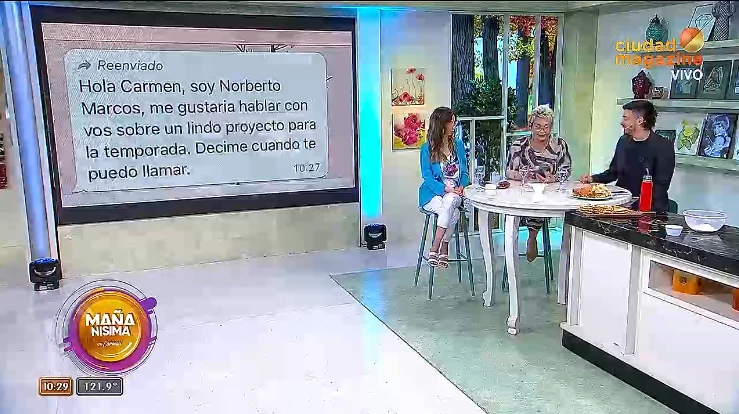 CARMEN BARBIERI MOSTRO EL MENSAJE QUE LE MANDÓ EL EX DE FATIMA FLORES