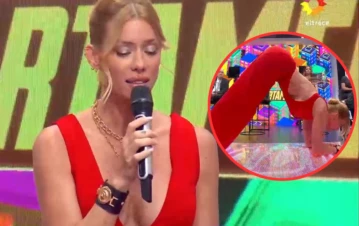El incómodo momento de Nicole Neumann en Los 8 escalones al hacer yoga con tacos