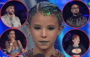 El show de caras del jurado de Got Talent al ver el truco final de una mini acróbata