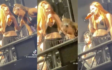 La actitud de La Joaqui en un recital que generó indignación y que la llamen soberbia: "¿Me atás los...?"