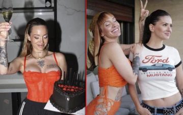 La China Suárez sorprendió a La Joaqui en su cumpleaños con sus tres hijos y un regalo genial