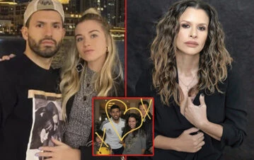 Julieta Ortega le declaró su amor al Kun Aguero y provocó la reacción de Sofía Calzetti