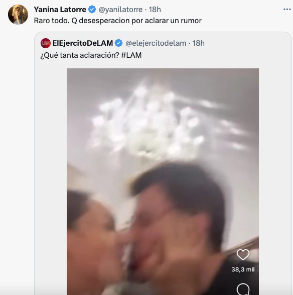 YANINA LATORRE SOSPECHA DE LA DESMENTIDA DE PAMPITA
