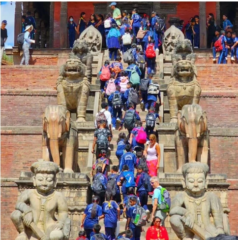 Foto del viaje de Nepal de Mario compartida en su Instagram.
