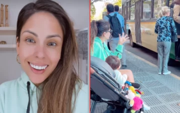 Las fuertes críticas que recibió Barby Franco por acompañar a su mamá a tomarse el colectivo: "Pagale un..."