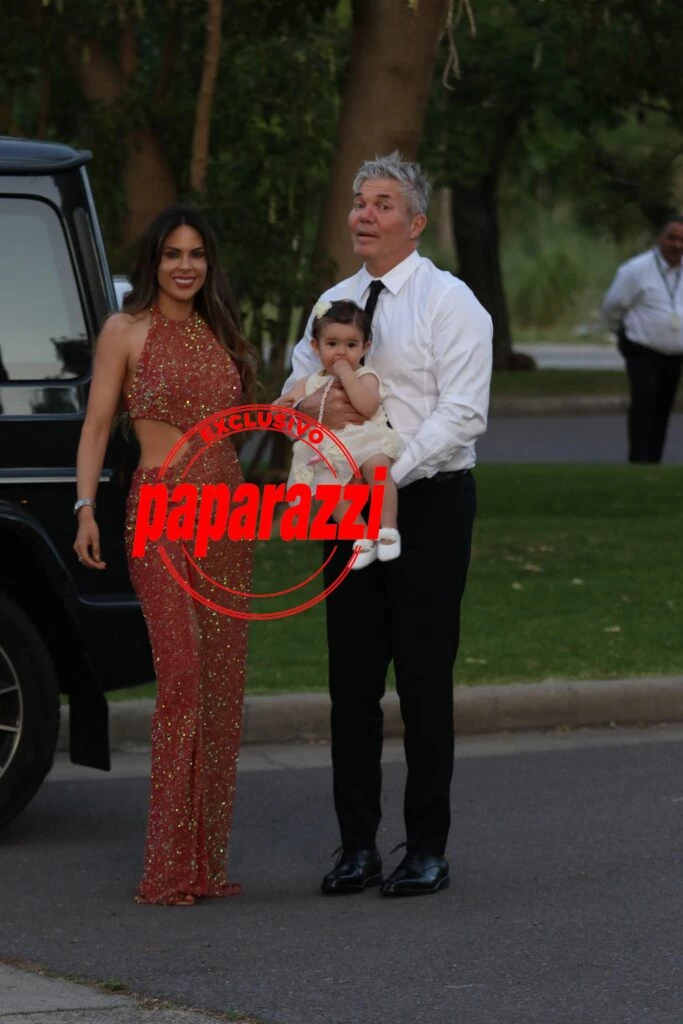 Barby Franco y Fernando Burlando en el casamiento de Sol Pérez