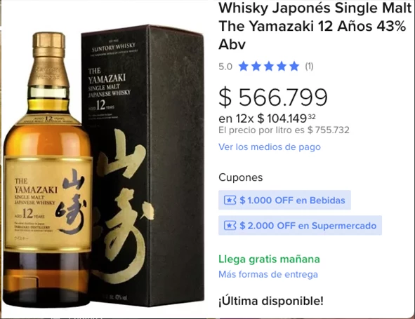 600 LUCAS VALE EL WISKIE JAPONES QUE TOMA CANOSA. ¡UNA BOTELLA! PENSAR QUE MUCHA GENTE GANA BASTANTE MENOS POR TODO UN MES DE LABURO.