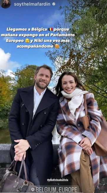 Nico Riera y Thelma Fardín en Bélgica