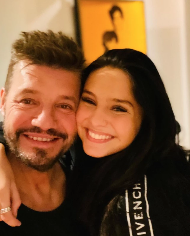Marcelo Tinelli junto a su hija Juanita