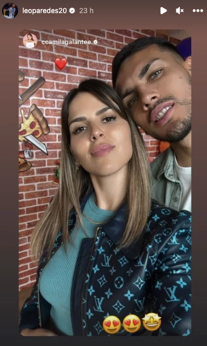 Leandro Paredes y Camila Galante juntos