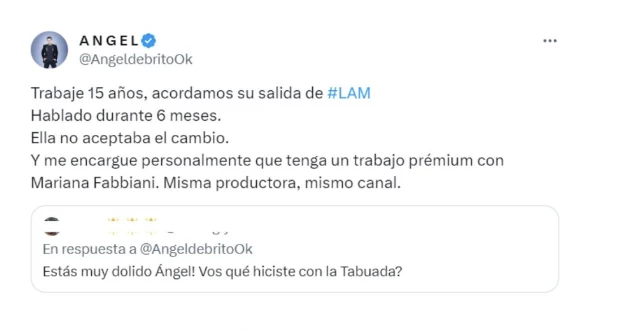 Ángel de Brito sobre su pelea con Taboada