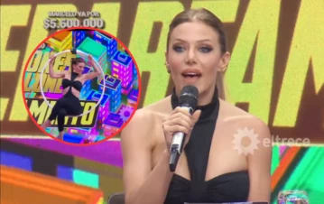 El increíble truco de acrobacia de Evangelina Anderson en el piso de Los 8 escalones