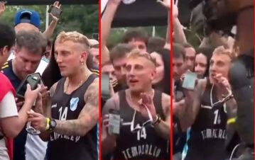 Escandaloso video: así frenó la policía al Polaco en la final de la Libertadores