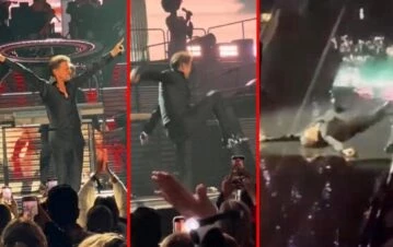 Video: Luis Miguel protagonizó una fuerte caída en su show y se hizo viral