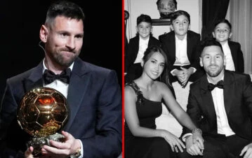 ¡Grande Messi! El gran gesto que tuvo Lionel con su familia tras ganar el Balón de Oro