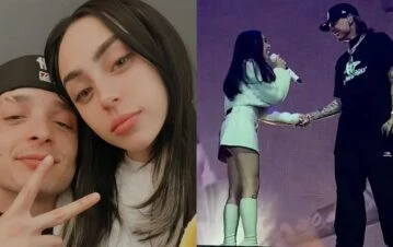 El video del apasionado beso de Nicki Nicole y Peso Pluma para confirmar su noviazgo