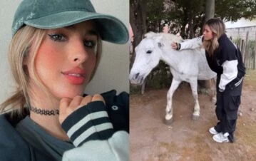 ¡Dale play! El tremendo susto de Julieta Poggio al acariciar un caballo: “Herida de guerra”