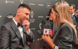 El video de Leo Messi mirando a Sofi Martínez que se hizo viral.