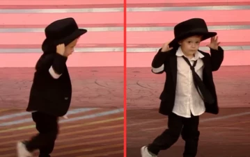 ¡Le sale igual! El video del hijo de Noelia Marzol imitando a Michael Jackson