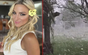 Ailén Bechara mostró un impactante video de los destrozos que generó el temporal en su pueblo de la pampa