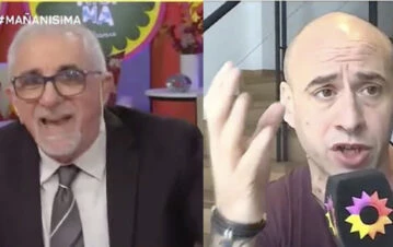 La violentísima pelea de Ricardo Canaletti y el Pelado Trebucq en Canal 13: "¡Sos un maleducado, b...!"