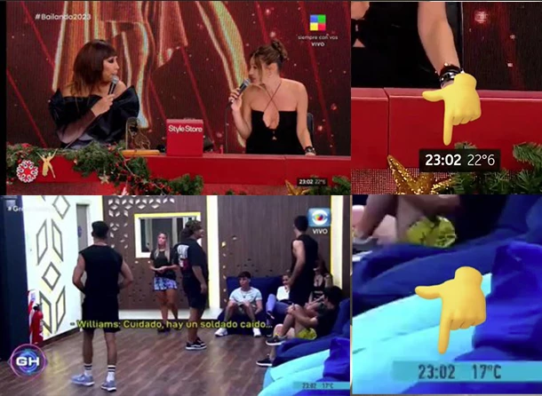 LA PRUEBA QUE PRESENTO EN INVESTIGADOR DE REDES "GERMAN" PARA DEMOSTRAR QUE ESTABA TODO ARMADO: PAMPITA Y MORIA EMPEZARON A PELEAR AL MISMO MOMENTO EN EL QUE GRAN HERMANO COMENZABA A TOCAR EL TEMA DE FURIA Y WILLIAMS QUE HABÍA GENERADO GRAN EXPECTATIVA.