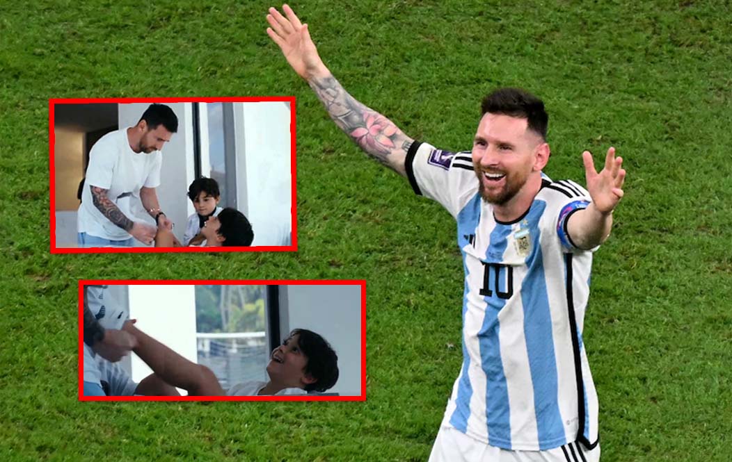 El video viral de Lionel Messi y sus hijos: así los prepara en su casa para ir a entrenar