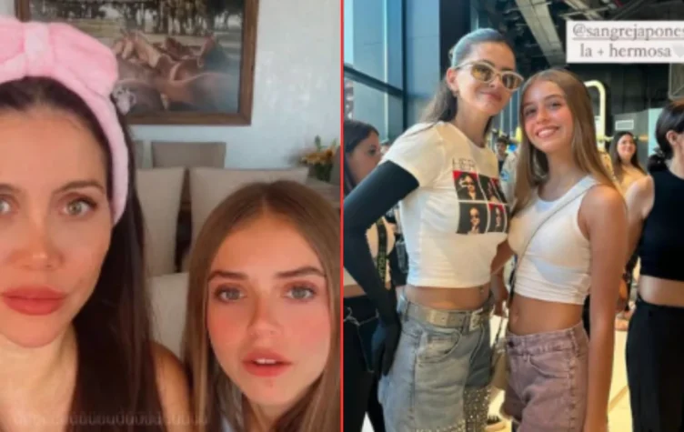 Wanda Nara con su ex nuera y la China Suárez