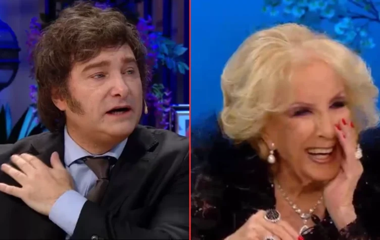 Mirtha Legrand y Javier Milei